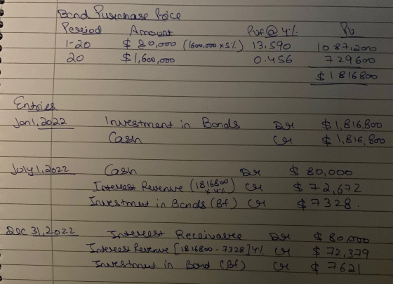 Bend Purchase price Period Amount Puf@ 4% 1-20 $ 80,000 (1600,000 XS/.) 13.590 20 $1,600,000 0.456 Pu 108712000 729600 &18168