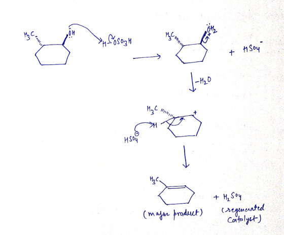 > ay may Losoat + tisoy H₂ Cm HSOU (major product) + H₂ Soy (regenerated Catalyst)