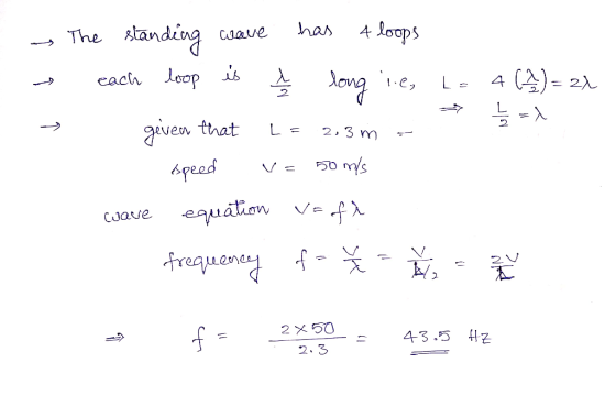 The tanding has Caave 4 (2 cach oop ib Jong 1-e, that even L = 2.3 m peed equation f CJave V reauend 2 X 50 4-3.5 z 2.3