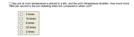 A clay pot at room temperature is placed in a kiln