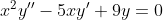 x2y-5ry9y 0