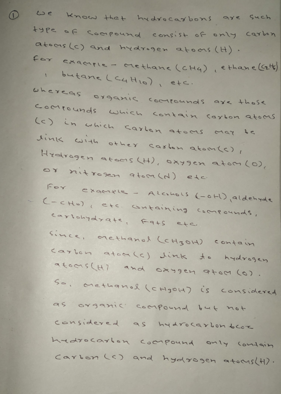 are such - we know that hydrocarbons nat hydrocarbons type of compound consist of only carbon atous (c) and hydrogen atoms (H