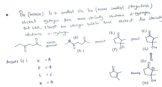 84 01 (in NaOH) is a smallest size ion means smallest s tronger Base) abstract tydrogen from 2- Hydrogen Hindrance more stori