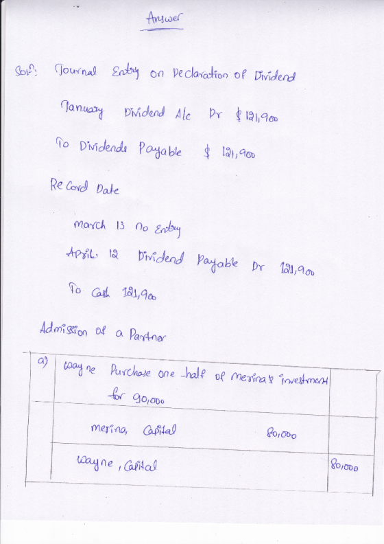 So凶 (journal gat29 o n ve clanatioo o p Dividend PM lo Dividenda pa ja ble labao Re Covd Date Morch 13 0 Admition of a Patner