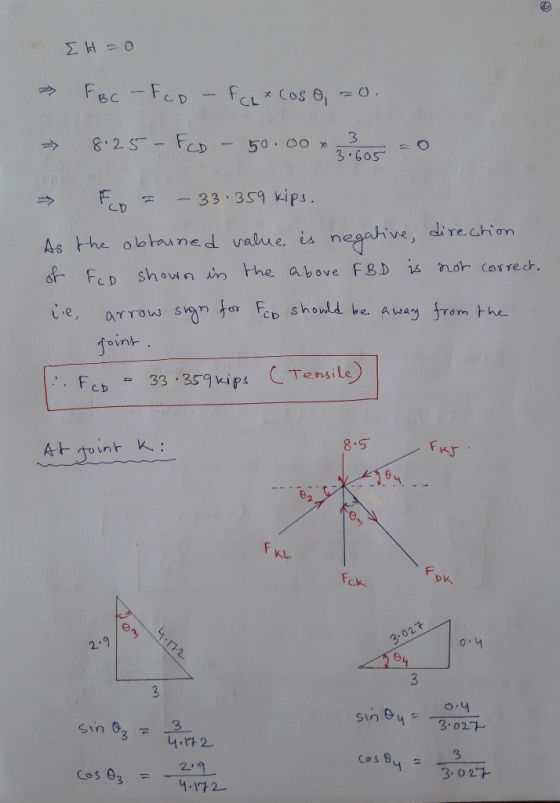 3 F333 ip As tha obtined value is negahive, dire.chion CD orrow sen før сь should be away from the Fc 33 359ip C Tensile 8.5