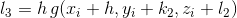l_3=h\,g(x_i+h,y_i+k_2,z_i+l_2)