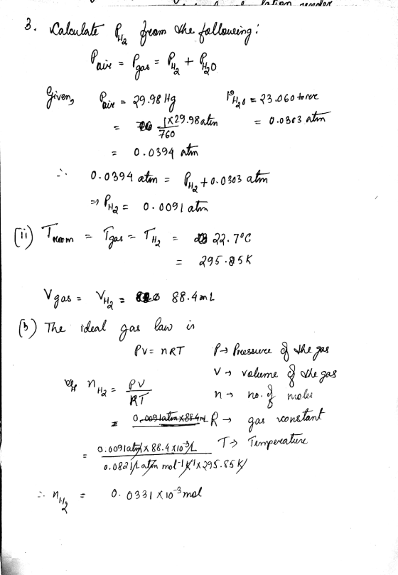lahan AIMNOx 3. Kalculate Piles from the following: Paie - Pages Pag + Pro Given, Pair P 198 Hg 10=23.060 torer 29.98 Hello 1