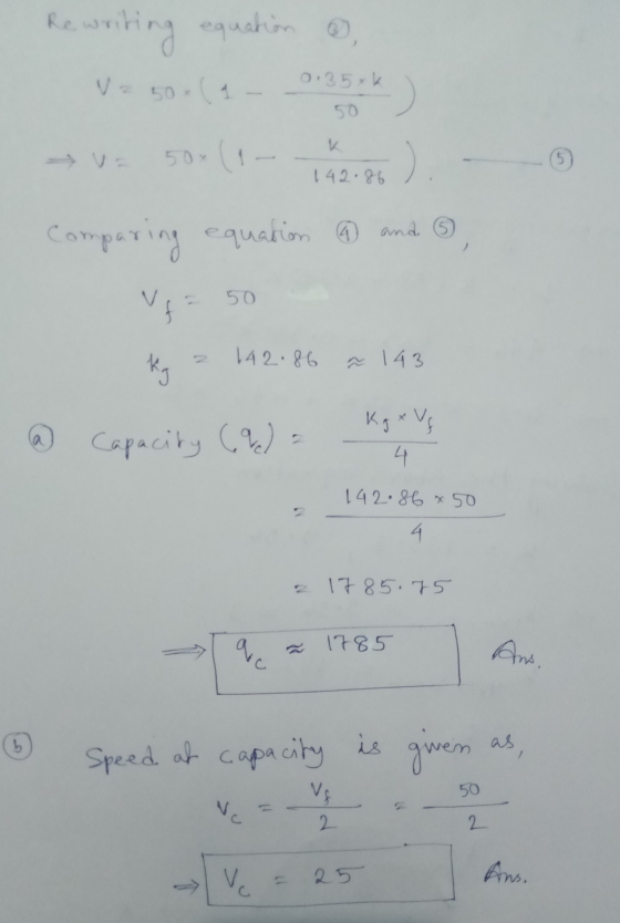 Rewriting equation V = 501 - 0135 xk :) 50 (5 → v 500 (1 - - 4 2.26 ) Comparing equation Vý and 6 50 142.86 kg ñ 143 Kg x Vg