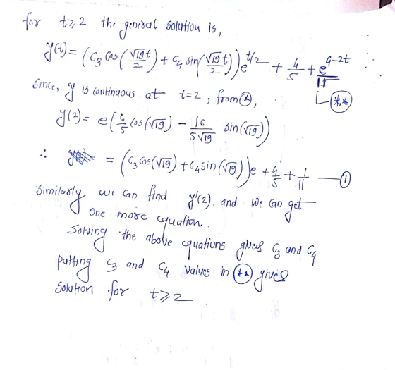 x t2 the genral 5olaiou is S Vig r) and t (an get