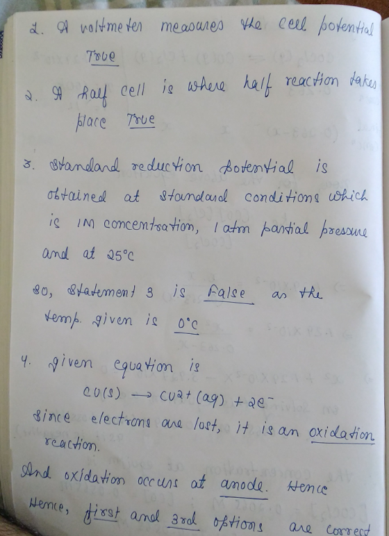 твое lare he and at 05°C ince electrons ana lot it i an oxidosti on reactom. Wad oxidation occ uns at a/noolg、 Hence 사ernte,