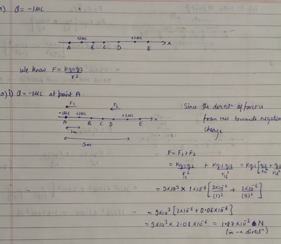 d-uc +2uc +2tut フメ wle knas Fe kgn od Nooy 2 s ai)a--uc at point A FI dureet of foc is Sinu +2uc froen +240 ru howandi hlGati
