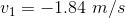1--1.84 m/s
