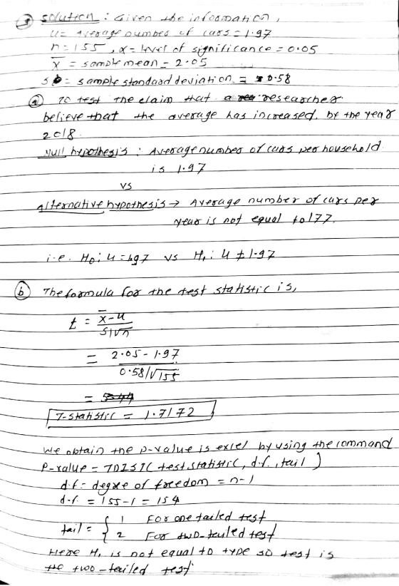 solution Given the internation u= average oumbeo cf 1985.7.97 n=155 X-level of significanco=0:05 = samoh mean - 2005 3 sample