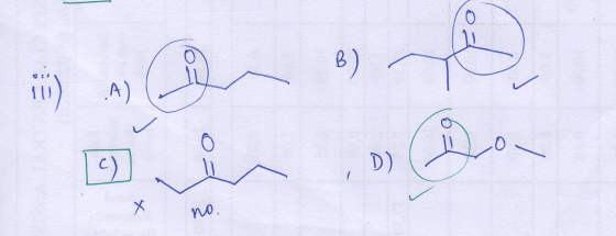 8) in) A) 0 - c) D) 6) . X 0
