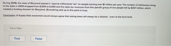 During 2008, the state of Maryland passed a special millionaires tax on people earning over $1 million per year. The numbe