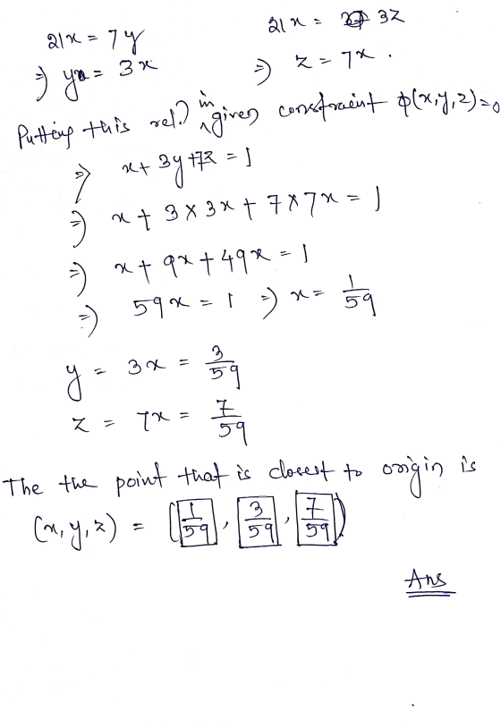 &i x 22 37 Putting this rele) a given constraint p(x, y, z)=0 alt=1 ду? 3 1 : 4 in 113 - | + х: 21 + 3x3xt 787x=) г) + 4*+49%