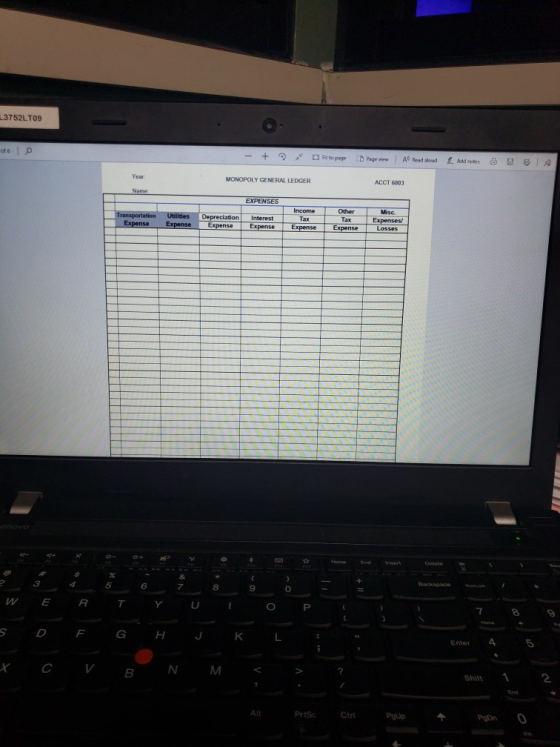 $ 5 0 $ Poon & Shin Add notes Enter - Backspace A Riad aloud Poup ACCT 6003 Expenses/ Pageview Ctrl Other Expense III reto pa