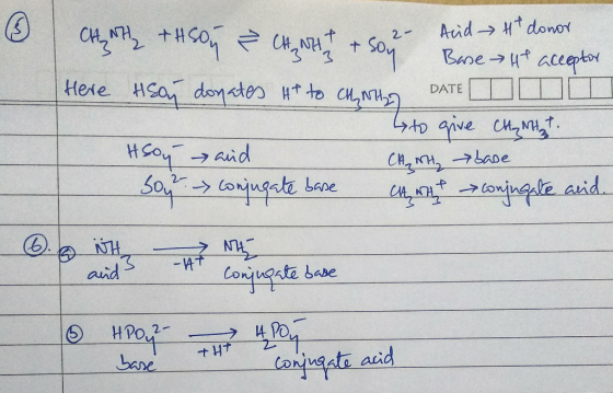 Atid-Ht dono Bane acepb 2- Here Hsa donates Ht to C DATE Aid baDe 2- 5aougate Lane aid CIA NH 3 and Lonjuqate babe + HT bane