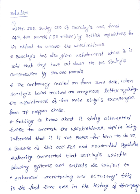 Solu tion 4) soid that ty ove cui cbesn Mz. jes staley CompenSahơn Po, ooo Pounds TP ogo chage * Gatling to kno aou t slaley attempted mous t G him-to do so ecaute o conmerrted eat Barclays histle ng syste and ontools subect to enhanced monitoi scoutiny this is the firsl trne even in the his toy