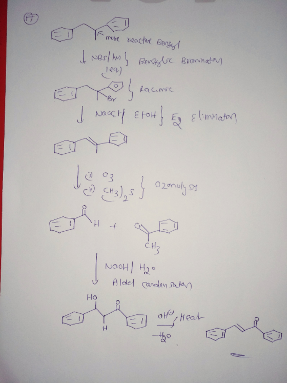 E T I more recicture Benso Į NBS/ hu ļ Benzyle Brominatas Į Nacell Etolt } Ez elimination r 03 l ozonoly sit CH3)Sy ozonoly
