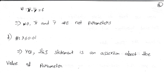not Paanetes axe NO, and y H: Aso ol statemend asserton abovthe Value Parameter
