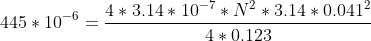 64 3.14 10N 3.14 *0.041 445 * 10-0- 4 0.123