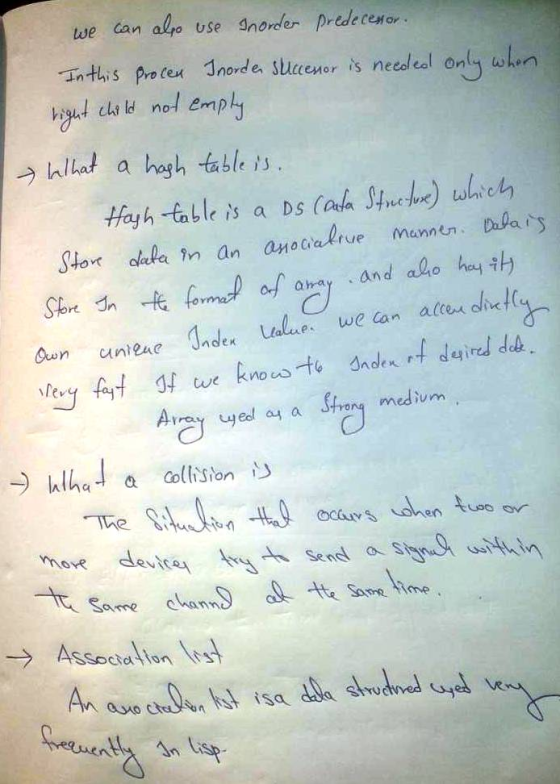 we can alo use snorder Predeceor -) hlid a hagh table is . ahay an 6 nden -) hlhal a Collision move devic tgts Send asynd wit