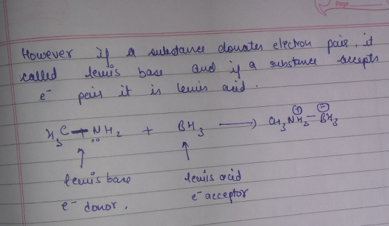 Page However called e pais, it accepts. is a sulestance demis base and pais it is lemies conates electron is a substance and.