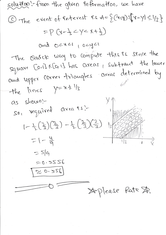 soluffon !- from the given information, we have The event of interest es of a {cury):(x-y15112} =P Crotz cyx+12) determined a