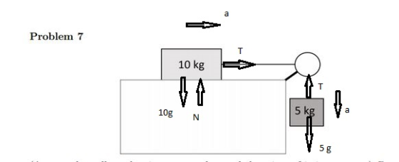 Problem 7 10 kg 10g NN 5 k 5 g