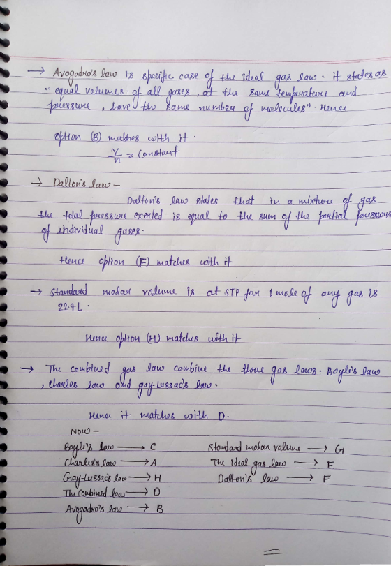 - Avogadros law is specific case of the ideal gas law. it states as e equal volumes of all gases at the same temperature and