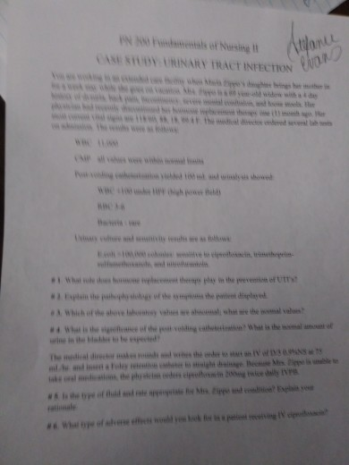 al of Nursing UDY. UNINARY TRACT INFECTION Melance A W van * W e hop e they hey in the prevention of