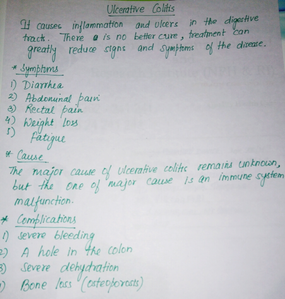 Ulcerative Coliis cusec inlammation and olcers in the digetve tack. There a is no better cure, treahment con diperHve reatly