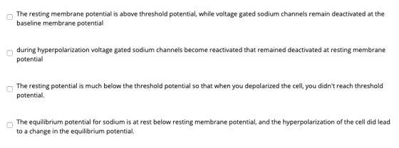 The resting membrane potential is above threshold potential, while voltage gated sodium channels remain deactivated at the ba