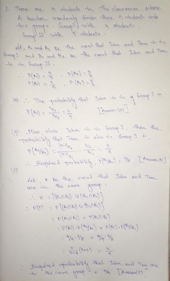 (TY0lifUII ↓ .tof,.. 万.studanta , aTo Tha probabiit Ane(a) lb) -Noto , raina 3ơhn.toria Gmblit.3. -Raeta Le) Aet., who the evend 01 John and T
