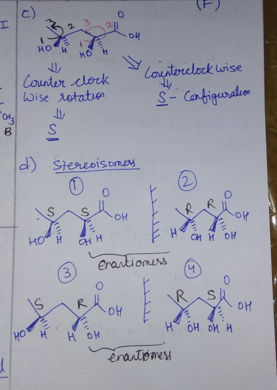 но е би OH HO H Counter clock Wise rotation Counterclock wise S- Configuration B S Stereoisomers Е (2) вок \S, ole Но н н F H