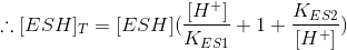 [H+1 KES2 :: [ESHT = [ESH KESI+1+ (H+1