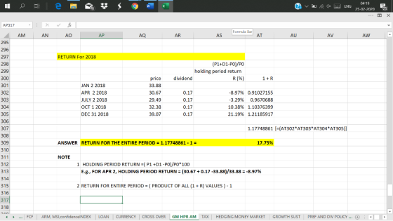 ? v . 1 04-19 ENG 25-02-207025 - X AN fix AO AP AQ AR AS Formula Bar AT AU AV AW - AP317 I AM 295 296 297 298 RETURN For 2018