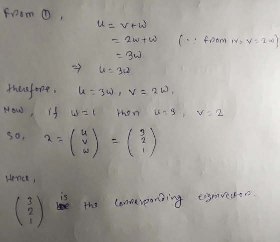 fream (:foom iv, v2 2WTW meafeoe u-34 V2W Now WI hen ()-( 3) SO, 1Hence is Connerpond ing egmveton Ee tho