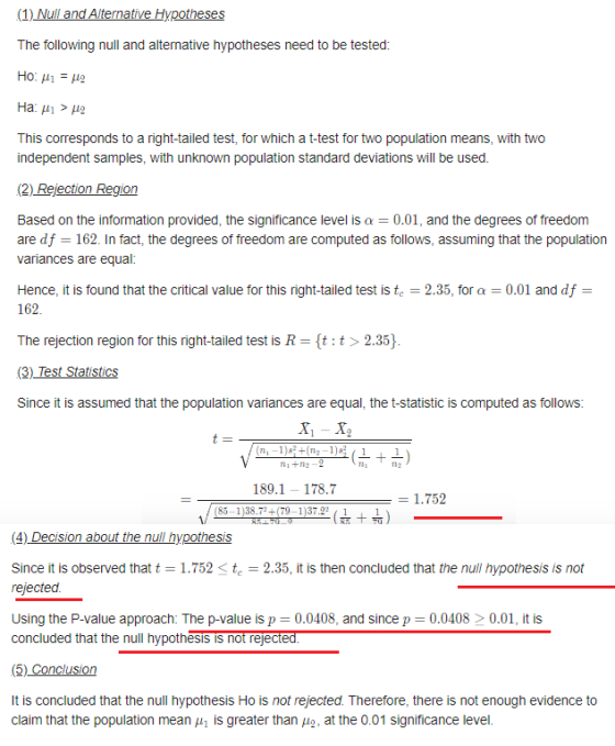 (1) Null and Alternative Hypotheses The following null and alternative hypotheses need to be tested: Ho: ui = 2 Ha: ui > 2 Th