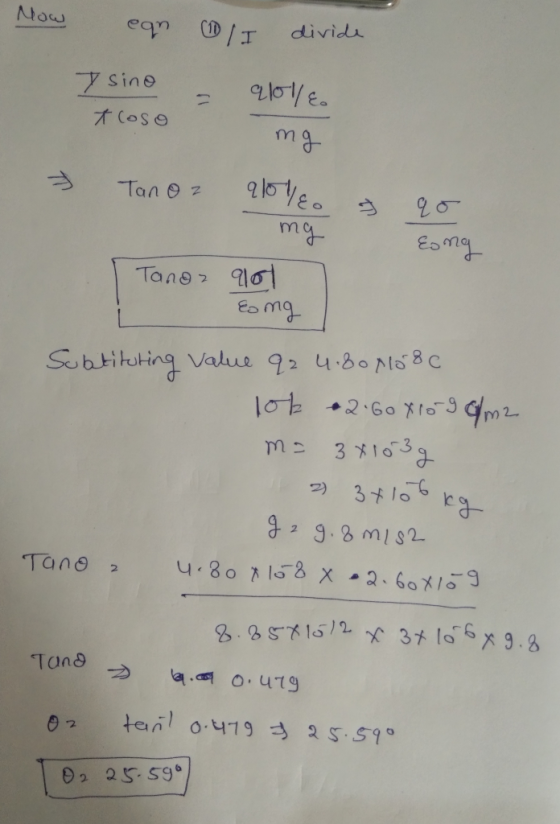 Now ean I divide I sino troso - qlolle. mg mg 7 Tanoz alolle. & qo song Tanoa 96 Eo ng Subtituting value q2 4.80x58c lok 2 Go