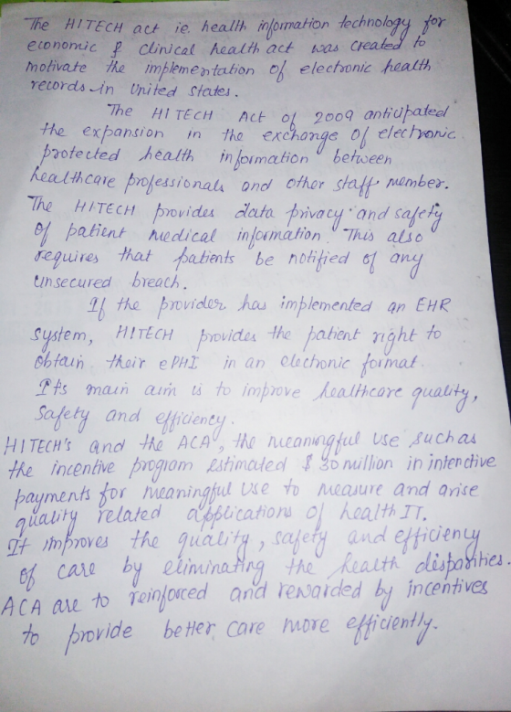 The HITECH ack ie healith tfomation technology for etono clinical health act nwas createdo onic motivate t implement ton 많 el