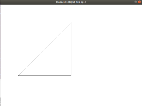 Isosceles Right Triangle O