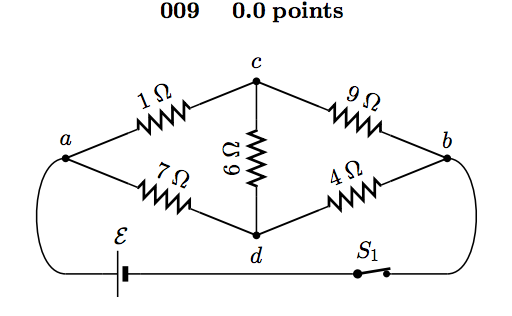 Find the equivalent resistance between a and b, (i