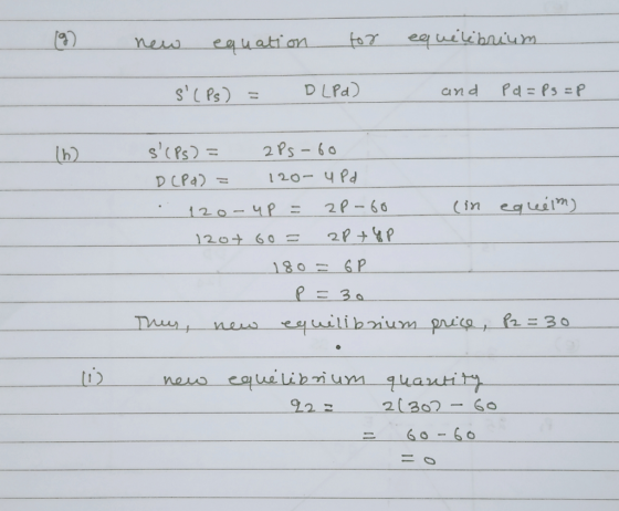 to7 equikihaium equatian new D LPd) Cnd scPs 2 Ps-60 b 120-4Pd DCPad (in equitm 2P-60 120-4P = 120+ 60 = 180= 6P 3a quilibru