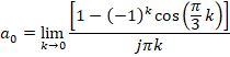 [1-(-1)* cos(k) Okno ao = lim jak