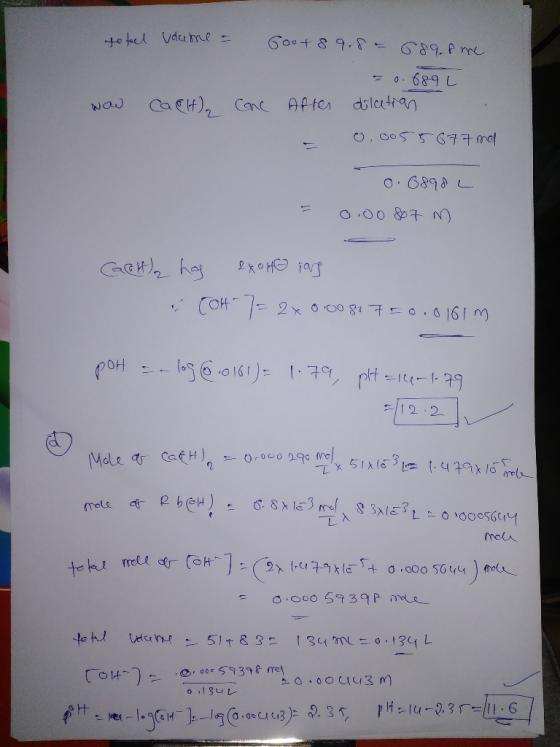 geteel udame - Gout 8 9.8= 689. f me = 0.689 1 After dilation - 0.0055677 mal NOW CACH), Canc 0.6898 L 0.0087 m = Caett, has