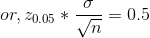 o or, 20.05 * = 0.5