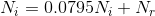 N_i=0.0795N_i+N_r