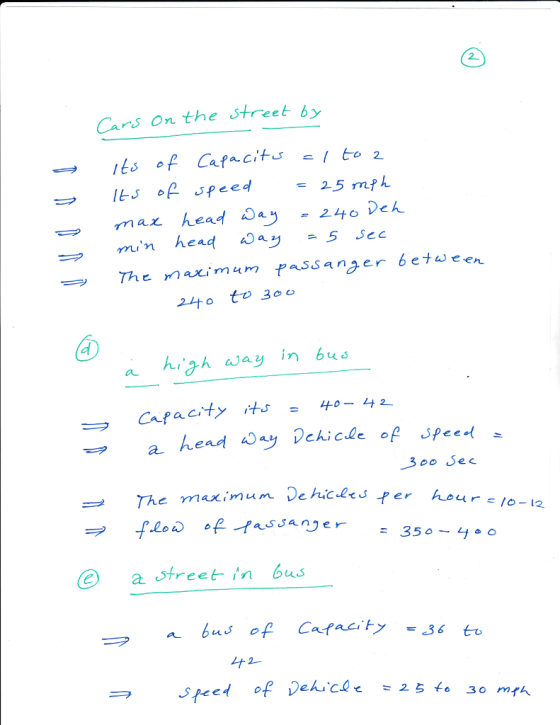 2 Cars On the street b acits -to 2 -25 m尹ん The maximum pAssanger between 24to to 30o au E e The maximum- vehicde;per a Street